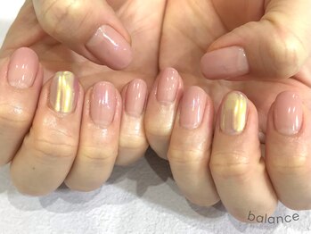 バランス 泉中央店(balance)/うるうるピンクベージュオーロラ