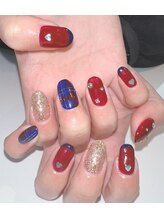 アトリエ ペーニクルス(Atelier Peniculus.)/冬　チェックネイル