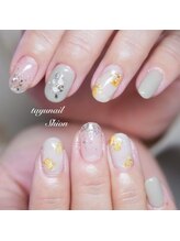 たゆ ネイル(たゆnail)/手描きミモザネイル