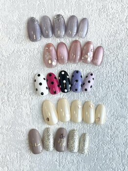 アイラッシュアンドネイルサロン ブエナ(Eyelash＆Nail Salon Buena)の写真/【荻窪駅北口3分】朝9時から♪最旬トレンドネイルで指先を華やかに♪《毎月5種/今月のキャンペーンネイル》