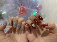 ネイルキュート アンド クールラッシュ 亀有店(nailcute & CoolLash)/クリスマスネイル♪