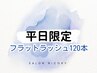 《平日限定》★フラットラッシュ120本★【付足不可】￥5500 ※土日祝日不可※