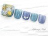*LuxuryNails*こだわりフットジェル☆デザイン＋整爪ケア＋フットバス付¥8500