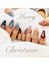 クリスマス×ツイードネイル