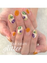 ネイルサロン グリッター(NAIL SALON glitter)/カラフルな秋ネイル