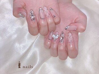アイネイルズ 四条河原町店(I-nails)/キルティングネイル￥18000
