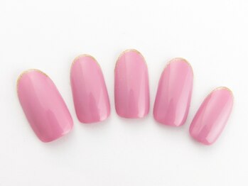 ネイルサロン ディーバ 梅田エナ店(Diva)/One color plus(ラメフレンチ)