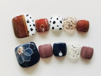 ガナッシュ ネイルアンドアイラッシュ(Ganache.NAIL＆EYELUSH )/華やか定額ジェルネイル8000円