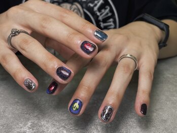 オムネイル 渋谷(HOMME NAIL)/デザインネイル ¥6.600