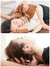 ＜男女全員＞ヘッドスパマッサージ30分×横向きほぐし30分5,500円