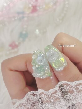 ファラウェイネイル(Faraway nail)/ぷくぷくシールネイル☆