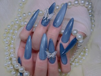 ブブ 渋谷(bubu)の写真/《チップ長さだし》スカルプのように爪を作成♪フォルム案も豊富にあり、形から綺麗に描くネイルが魅力!