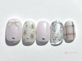 チェックフラワー￥6800