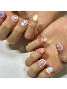 ルート12/春のポップデザイン