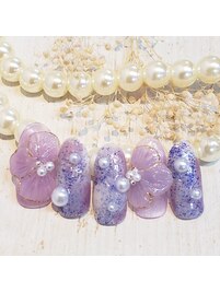 あじさい・梅雨ネイル☆彡