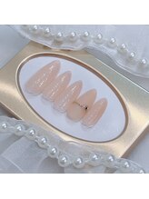 ネイルポット(Nail Pot)/透け感　シンプルアートネイル