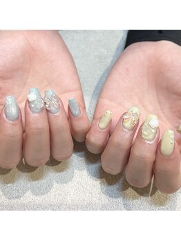 アース 豊橋店(HAIR & MAKE EARTH)/大人かわいい春ネイル