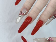 トゥデイネイル(Today.Nail)/ハートパーツ/赤ネイル