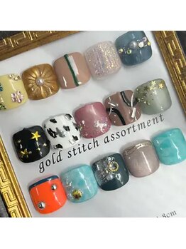 nail salon aozの写真/<夏に向けて大人気>足元からオシャレを楽しむ♪親指アートやマグネットなどフットネイルデザインが豊富◎