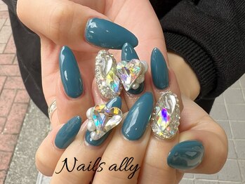 ネイルズアリー 立川店(Nails ally)/ダイアミ×ストーン×春色