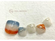 ネイルメゾン 梅田(NAIL MAISON)/もやもやメタリックミラー海