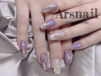 アルスネイル(Ars nail)/パープルニュアンスネイル