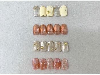 フィロンネイル 大宮東口店(filonnail)の写真/ショートネイル派の方必見*自爪に合うデザインをお探しの方に。お客様のお好みに合わせて選べるアート多数