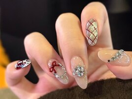 クリスマスデザインネイル