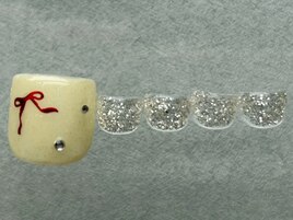 リボンラメゴールド¥7000