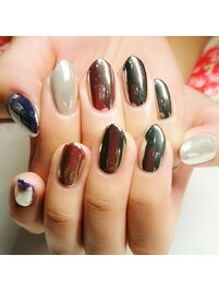 ミラーネイル　ユニコーン