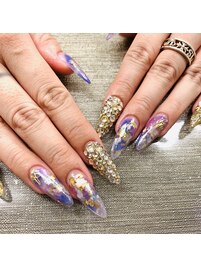 【スカルプ】埋め込みネイル