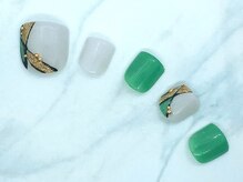 ザ アール ネイル カンパニー(the R nail company)/ペディキュア定額アートA￥12650