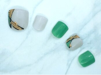 ザ アール ネイル カンパニー(the R nail company)/ペディキュア定額アートA￥12650