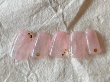 アイネイルズ 梅田店(I nails)/ピンクホロラメ春ネイル¥7700