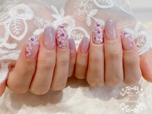 リュバンネイル(Ruban nail)/紫陽花デザイン