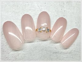 【パールのリングネイル】