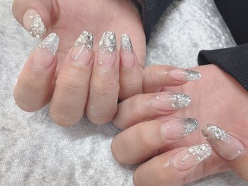 【スカルプ】ラメグラデーション