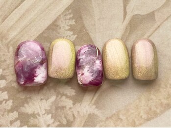 ココロ 新橋(kokoro)/10月ネイルデザイン☆華やか