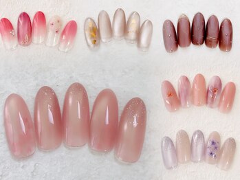 アノー(Anooo)/春ネイル・押し花ネイル