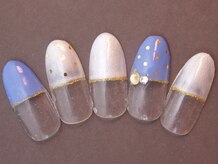 ネイルサロン ビジュードゥ(Nailsalon Bijoux doux)/ハーフフレンチ￥5700！！