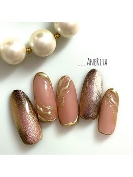 ネイルサロン アンリタ(nail salon AneRita)/キャッツアイ&ニュアンスネイル