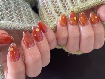 レアース(Lea's)/オレンジカラーにドット◎