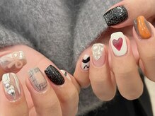 アイネイルズ 天神今泉店(I-nails)/【misato.n】ちぐはぐガーリー
