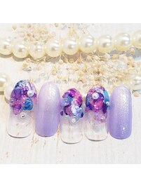 あじさい・梅雨ネイル☆彡