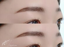 眉毛の毛流を整える☆コスメリフトラミネーションブロウ【水戸】