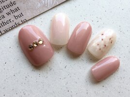 小花柄ネイル