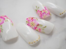 グラデーションフラワーネイル