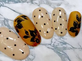 大人フラワーネイル