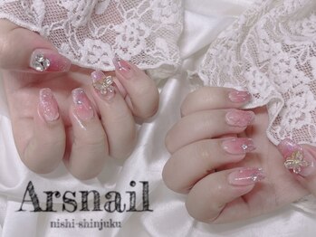 アルスネイル(Ars nail)/ピンクチークマグネットフレンチ