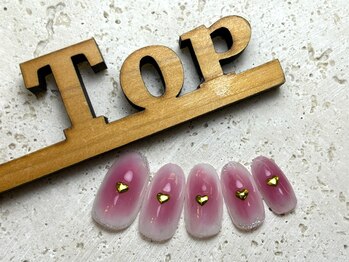 サロン ザ トップ(Salon the Top)/チークハートネイル